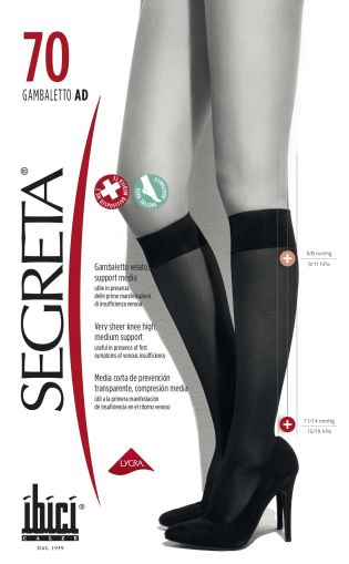 Компресивни 3/4 чорапи 70 Den SEGRETA