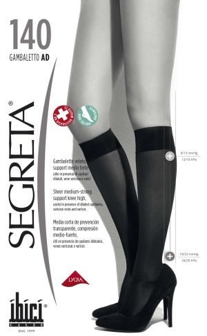 Компресивни 3/4 чорапи 140 Den SEGRETA 
